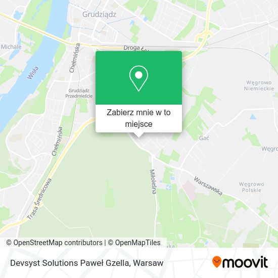 Mapa Devsyst Solutions Paweł Gzella