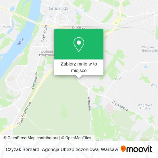 Mapa Czyżak Bernard. Agencja Ubezpieczeniowa