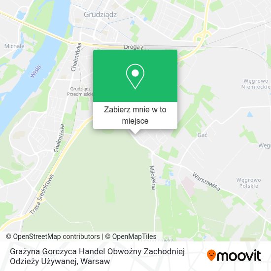 Mapa Grażyna Gorczyca Handel Obwoźny Zachodniej Odzieży Używanej