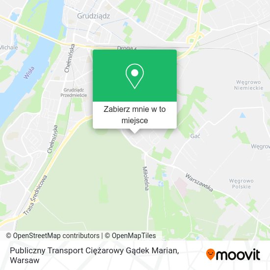 Mapa Publiczny Transport Ciężarowy Gądek Marian