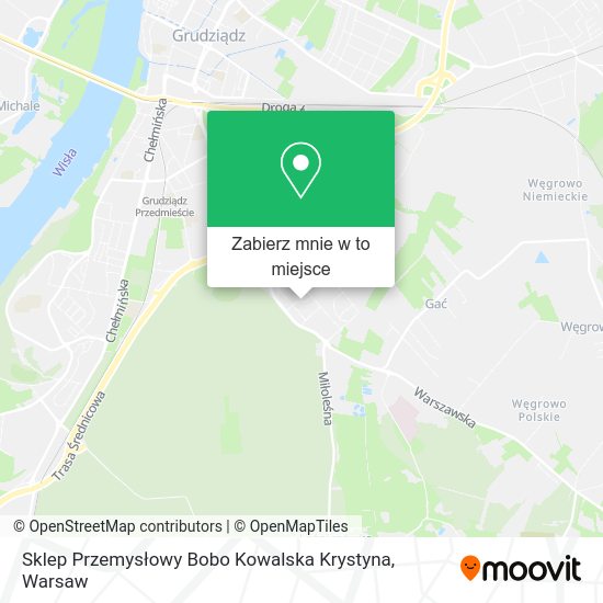 Mapa Sklep Przemysłowy Bobo Kowalska Krystyna