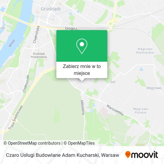 Mapa Czaro Usługi Budowlane Adam Kucharski