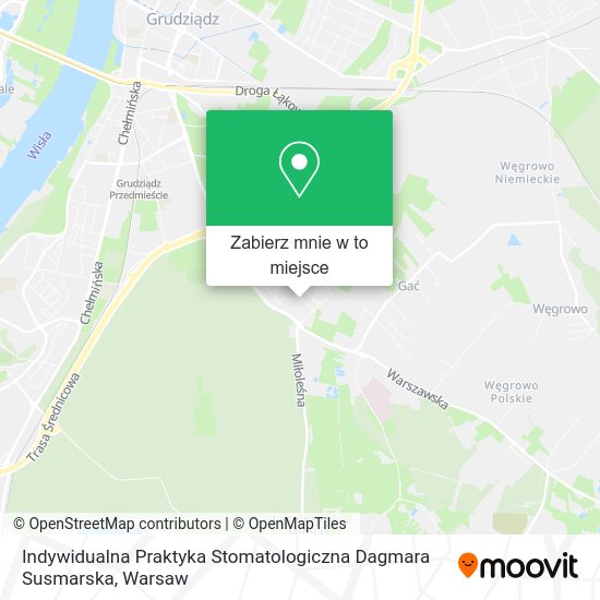 Mapa Indywidualna Praktyka Stomatologiczna Dagmara Susmarska