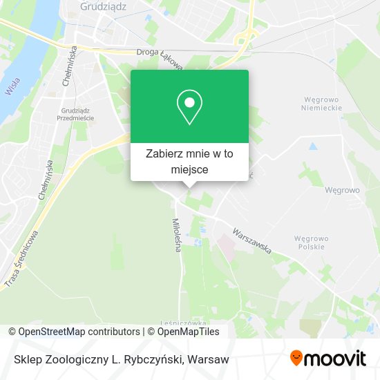 Mapa Sklep Zoologiczny L. Rybczyński