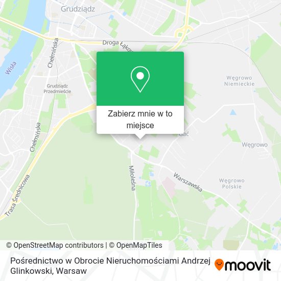 Mapa Pośrednictwo w Obrocie Nieruchomościami Andrzej Glinkowski