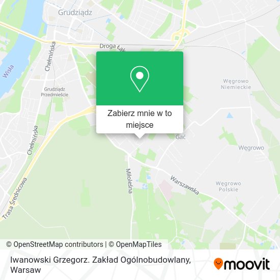 Mapa Iwanowski Grzegorz. Zakład Ogólnobudowlany