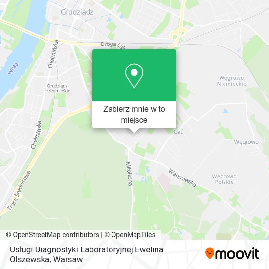 Mapa Usługi Diagnostyki Laboratoryjnej Ewelina Olszewska