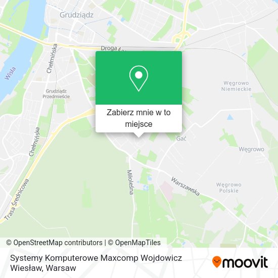 Mapa Systemy Komputerowe Maxcomp Wojdowicz Wiesław