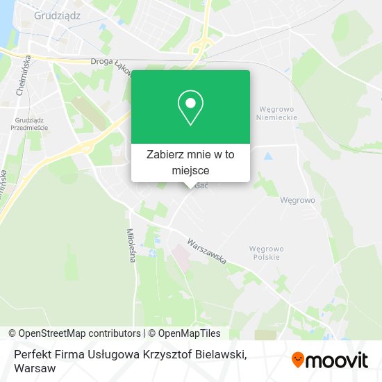 Mapa Perfekt Firma Usługowa Krzysztof Bielawski