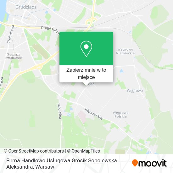 Mapa Firma Handlowo Usługowa Grosik Sobolewska Aleksandra