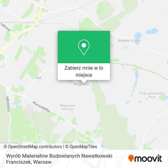 Mapa Wyrób Materiałów Budowlanych Nawatkowski Franciszek