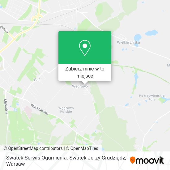 Mapa Swatek Serwis Ogumienia. Swatek Jerzy Grudziądz