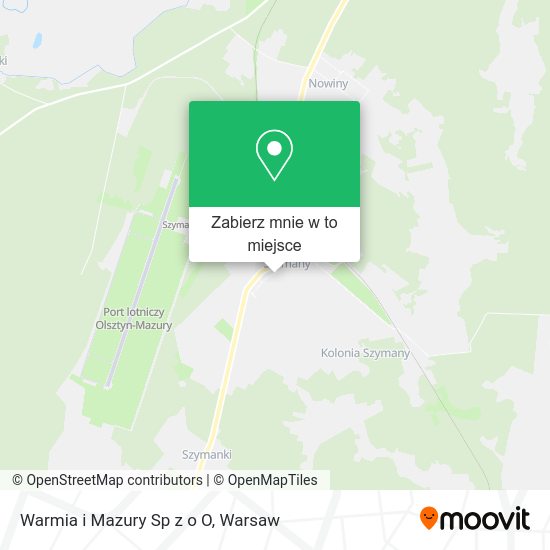 Mapa Warmia i Mazury Sp z o O