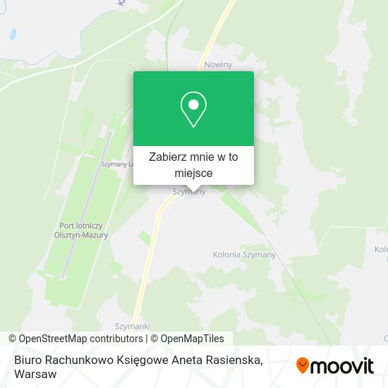 Mapa Biuro Rachunkowo Księgowe Aneta Rasienska