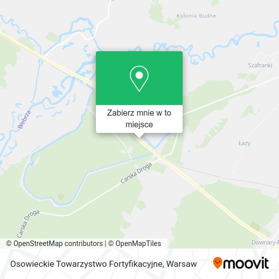 Mapa Osowieckie Towarzystwo Fortyfikacyjne