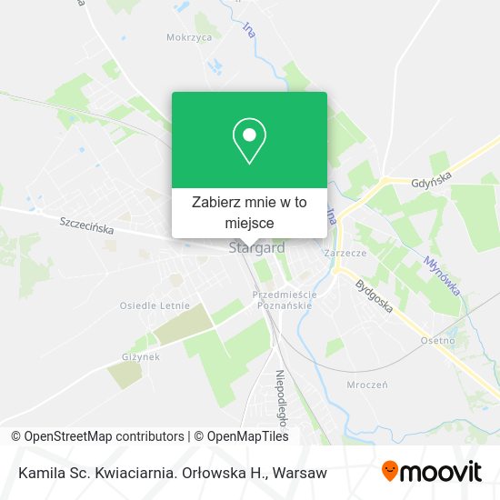 Mapa Kamila Sc. Kwiaciarnia. Orłowska H.