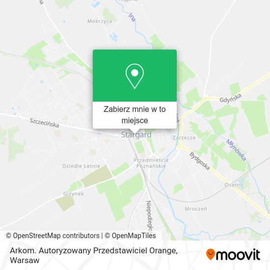 Mapa Arkom. Autoryzowany Przedstawiciel Orange