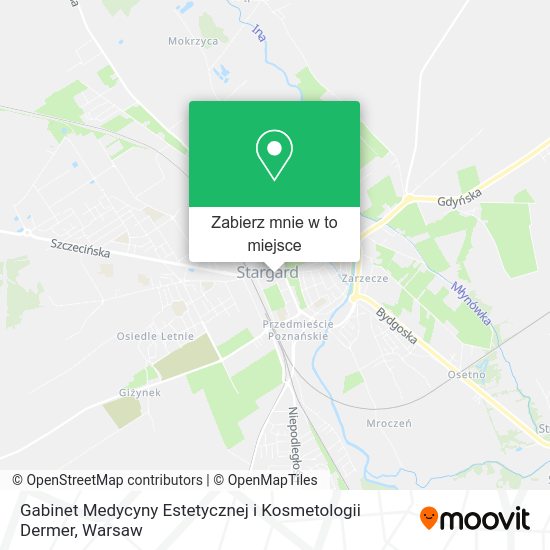 Mapa Gabinet Medycyny Estetycznej i Kosmetologii Dermer