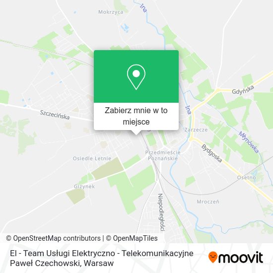 Mapa El - Team Usługi Elektryczno - Telekomunikacyjne Paweł Czechowski