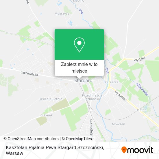 Mapa Kasztelan Pijalnia Piwa Stargard Szczeciński