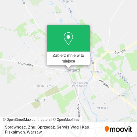 Mapa Sprawność. Zhu. Sprzedaż, Serwis Wag i Kas Fiskalnych