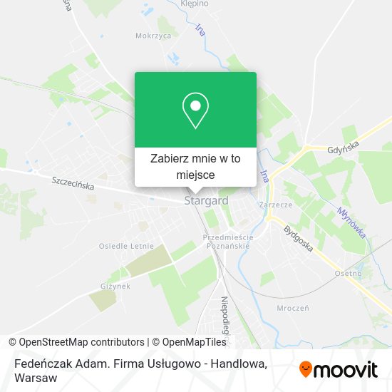 Mapa Fedeńczak Adam. Firma Usługowo - Handlowa