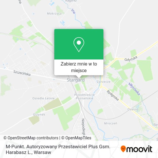 Mapa M-Punkt. Autoryzowany Przestawiciel Plus Gsm. Harabasz L.