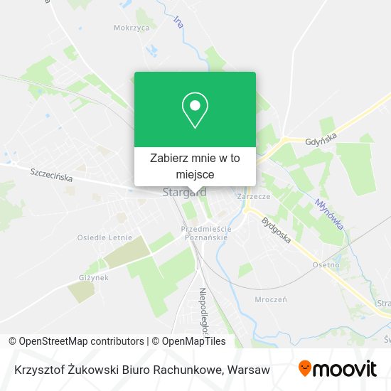 Mapa Krzysztof Żukowski Biuro Rachunkowe