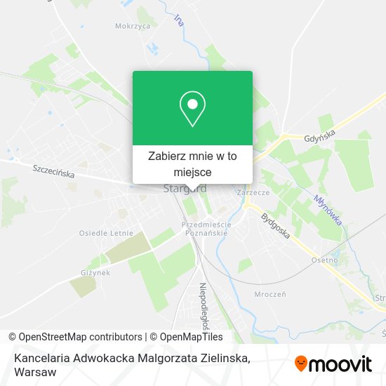 Mapa Kancelaria Adwokacka Malgorzata Zielinska