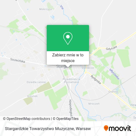 Mapa Stargardzkie Towarzystwo Muzyczne