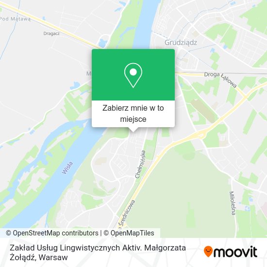 Mapa Zakład Usług Lingwistycznych Aktiv. Małgorzata Żołądź