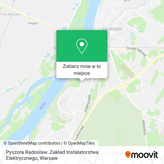 Mapa Pyszora Radosław. Zakład Instalatorstwa Elektrycznego