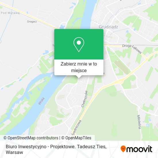 Mapa Biuro Inwestycyjno - Projektowe. Tadeusz Ties