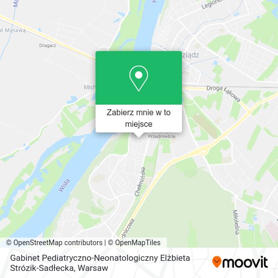 Mapa Gabinet Pediatryczno-Neonatologiczny Elżbieta Strózik-Sadłecka