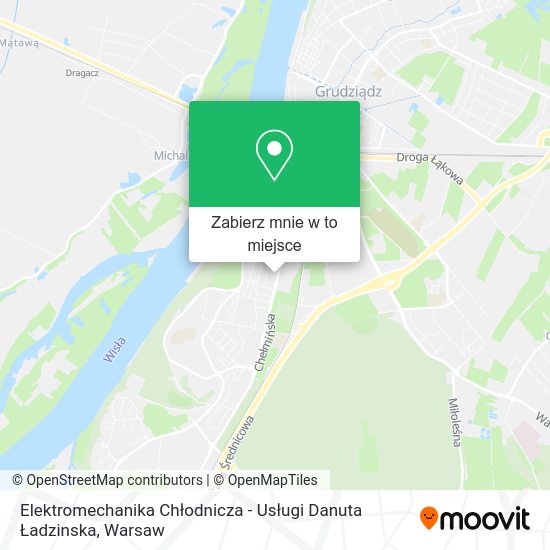 Mapa Elektromechanika Chłodnicza - Usługi Danuta Ładzinska