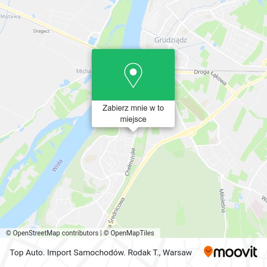 Mapa Top Auto. Import Samochodów. Rodak T.