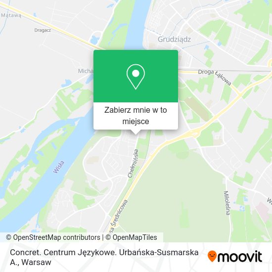 Mapa Concret. Centrum Językowe. Urbańska-Susmarska A.