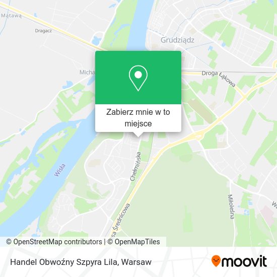 Mapa Handel Obwoźny Szpyra Lila