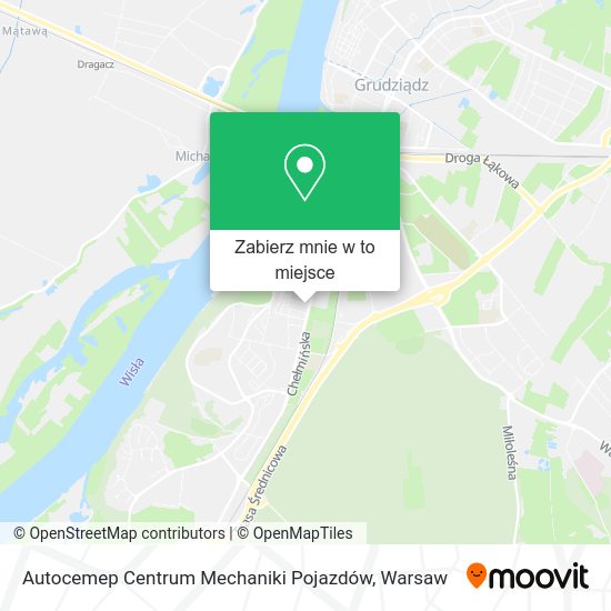 Mapa Autocemep Centrum Mechaniki Pojazdów