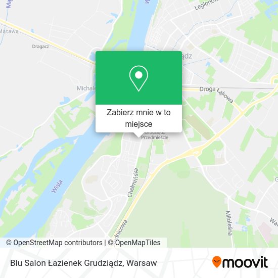 Mapa Blu Salon Łazienek Grudziądz