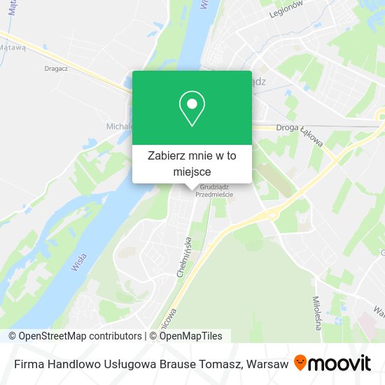 Mapa Firma Handlowo Usługowa Brause Tomasz