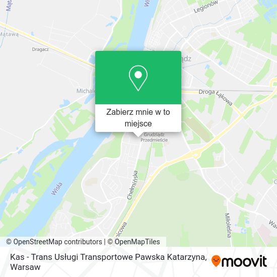 Mapa Kas - Trans Usługi Transportowe Pawska Katarzyna