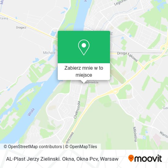 Mapa AL-Plast Jerzy Zielinski. Okna, Okna Pcv