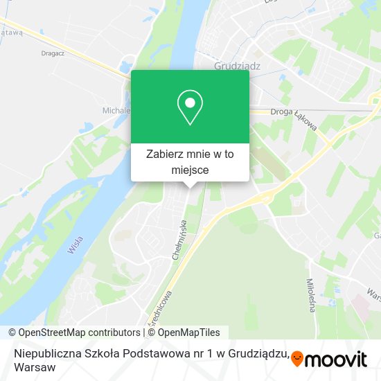 Mapa Niepubliczna Szkoła Podstawowa nr 1 w Grudziądzu