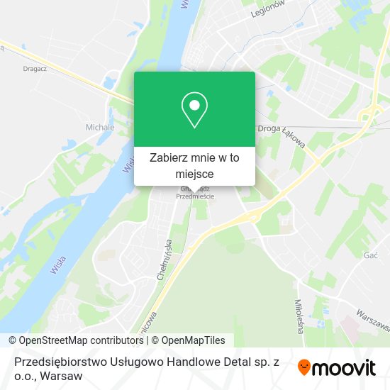 Mapa Przedsiębiorstwo Usługowo Handlowe Detal sp. z o.o.