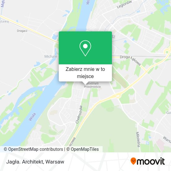 Mapa Jagła. Architekt