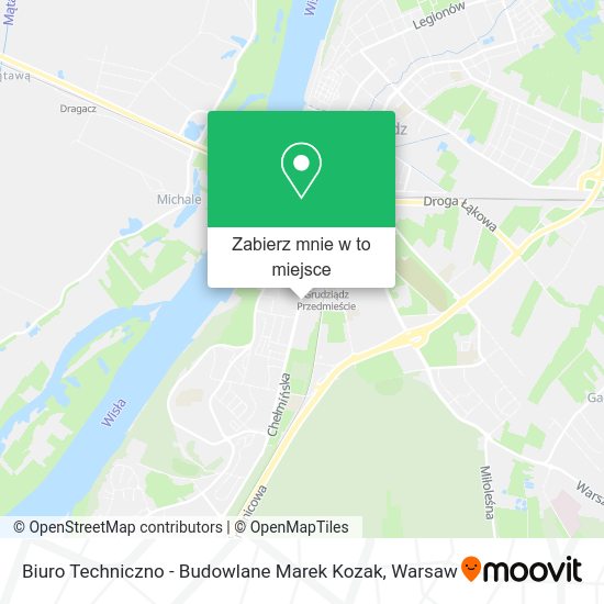 Mapa Biuro Techniczno - Budowlane Marek Kozak