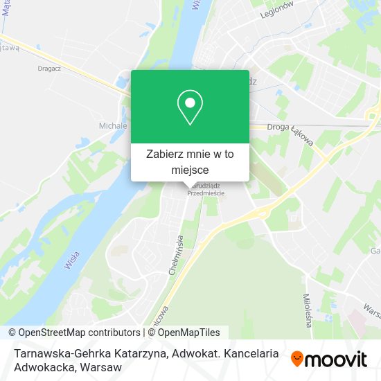 Mapa Tarnawska-Gehrka Katarzyna, Adwokat. Kancelaria Adwokacka