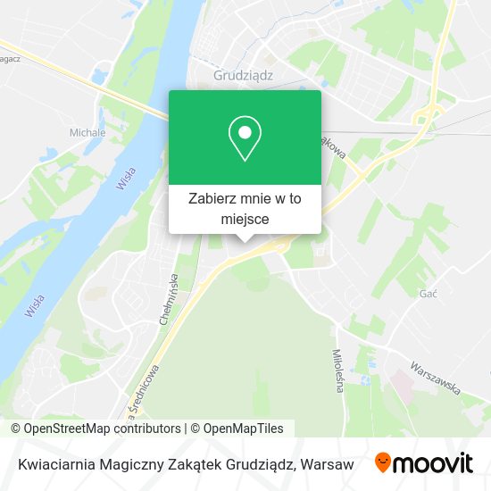 Mapa Kwiaciarnia Magiczny Zakątek Grudziądz