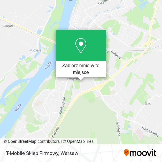 Mapa T-Mobile Sklep Firmowy